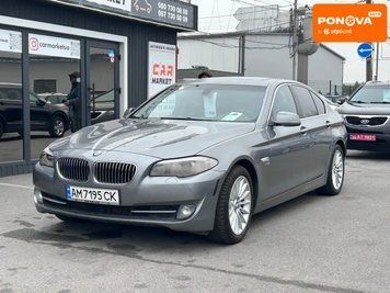 BMW 5 Series, 2012 р., Бензин, 138 тис. км, Седан, Сірий, Житомир AT-10414576 фото