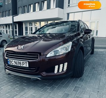 Peugeot 508 RXH, 2012, Гібрид (HEV), 2 л., 216 тис. км, Універсал, Коричневий, Львів Cars-Pr-237981 фото