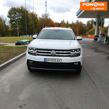 Volkswagen Atlas, 2019, Бензин, 3.6 л., 37 тис. км, Позашляховик / Кросовер, Білий, Суми Cars-Pr-273387 фото