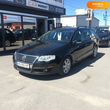 Volkswagen Passat B6, 2008, Дизель, 2 л., 242 тис. км, Універсал, Чорний, Житомир 37851 фото