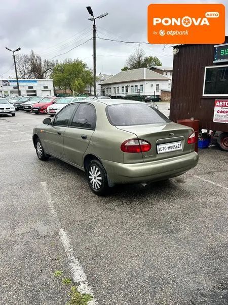 Daewoo Lanos, 2005 г., Газ пропан-бутан / Бензин, 213 тыс. км, Седан, Зеленый, Запорожье AT-10415522 фото