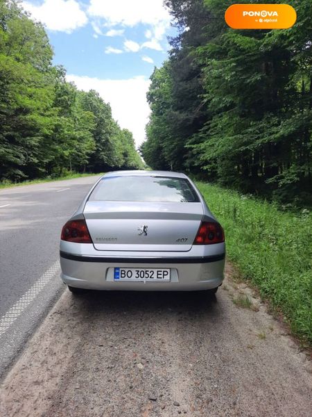 Peugeot 407, 2004, Бензин, 2 л., 123 тис. км, Седан, Сірий, Чортків Cars-Pr-62442 фото