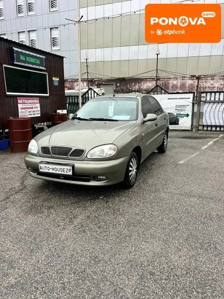 Daewoo Lanos, 2005 г., Газ пропан-бутан / Бензин, 213 тыс. км, Седан, Зеленый, Запорожье AT-10415522 фото