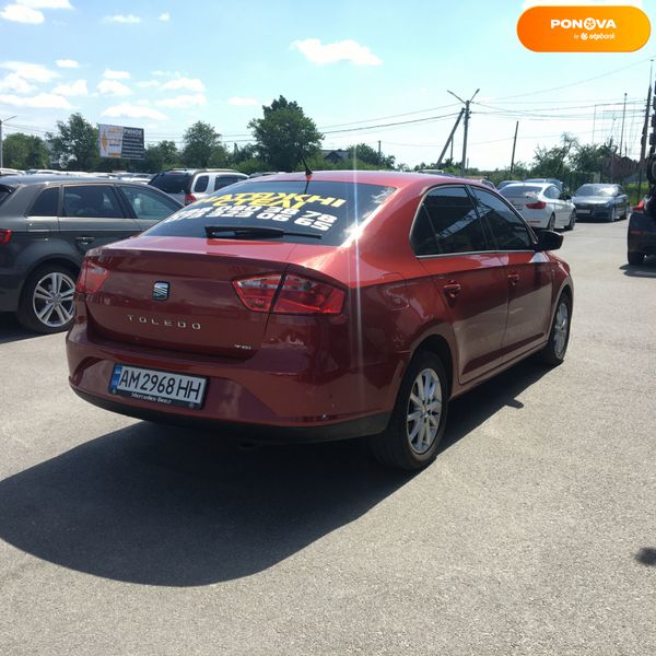 SEAT Toledo, 2013, Бензин, 1.2 л., 161 тыс. км, Седан, Красный, Житомир 53280 фото