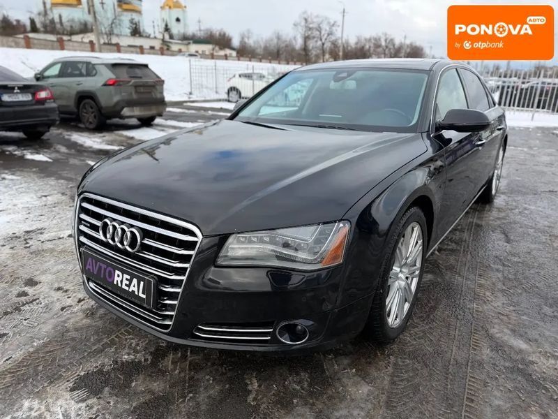 Audi A8, 2012 г., Бензин, 221 тыс. км, Седан, Чорный, Кривой Рог AT-10408647 фото