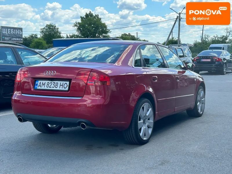 Audi A4, 2007 г., Бензин, 124 тыс. км, Седан, Красный, Житомир AT-10420137 фото