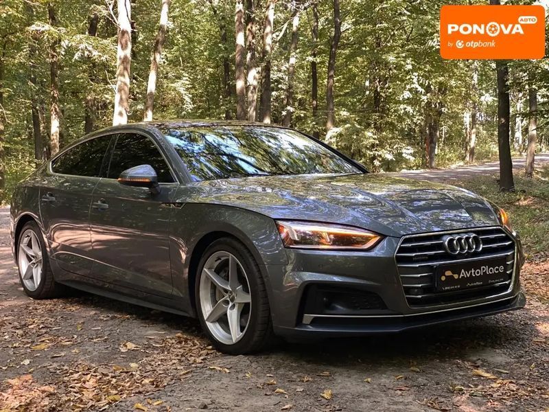 Audi A5 Sportback, 2019 р., Бензин, 147 тис. км, Хетчбек, Сірий, Луцьк AT-10400787 фото