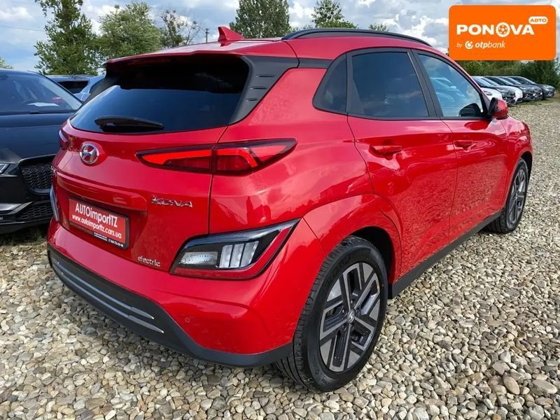 Hyundai Kona, 2022 р., Електро, 117 тис. км, Позашляховик / Кросовер, Червоний, Сопошин AT-10400025 фото
