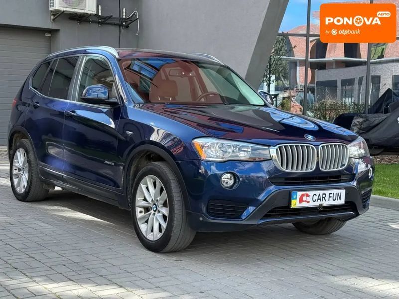 BMW X3, 2017 г., Бензин, 137 тыс. км, Внедорожник / Кроссовер, Синий, Львов AT-10418622 фото