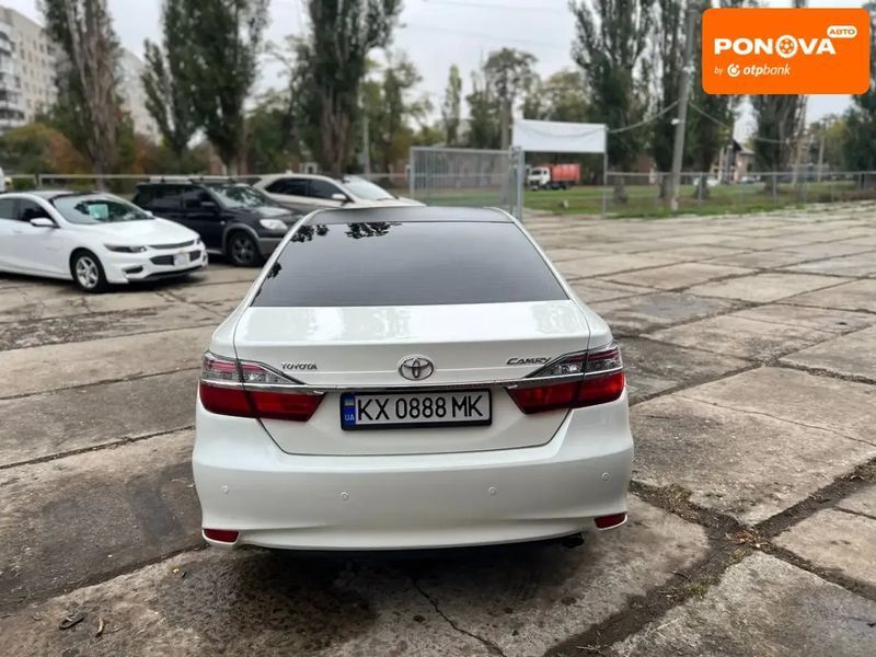 Toyota Camry, 2015 р., Газ пропан-бутан / Бензин, 190 тис. км, Седан, Білий, Харків AT-10404392 фото