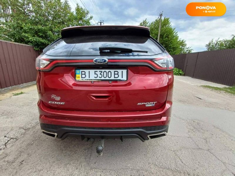 Ford Edge, 2016, Бензин, 2.7 л., 84 тыс. км, Внедорожник / Кроссовер, Красный, Кременчук Cars-Pr-63347 фото