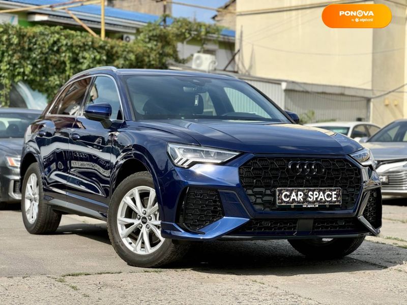 Audi Q3, 2021, Бензин, 1.98 л., 31 тис. км, Позашляховик / Кросовер, Синій, Одеса 99352 фото