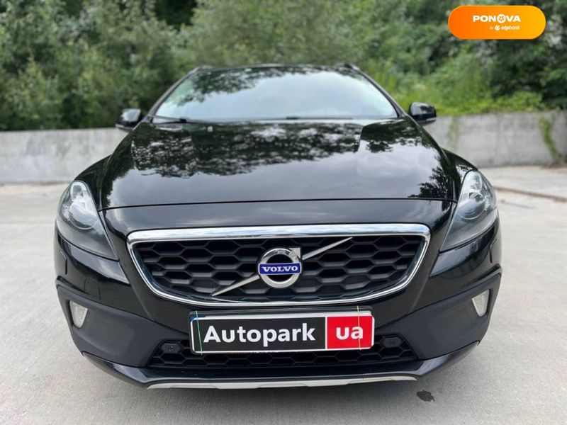 Volvo V40, 2015, Дизель, 2 л., 250 тыс. км, Хетчбек, Чорный, Киев 107045 фото