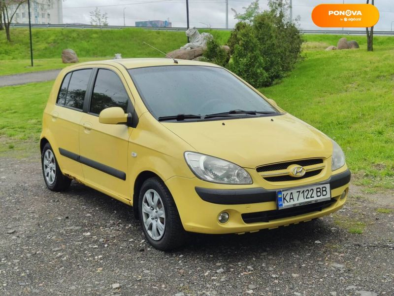 Hyundai Getz, 2006, Бензин, 1.6 л., 235 тис. км, Хетчбек, Жовтий, Київ Cars-Pr-58052 фото