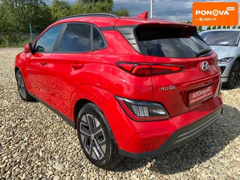 Hyundai Kona, 2022 р., Електро, 117 тис. км, Позашляховик / Кросовер, Червоний, Сопошин AT-10400025 фото