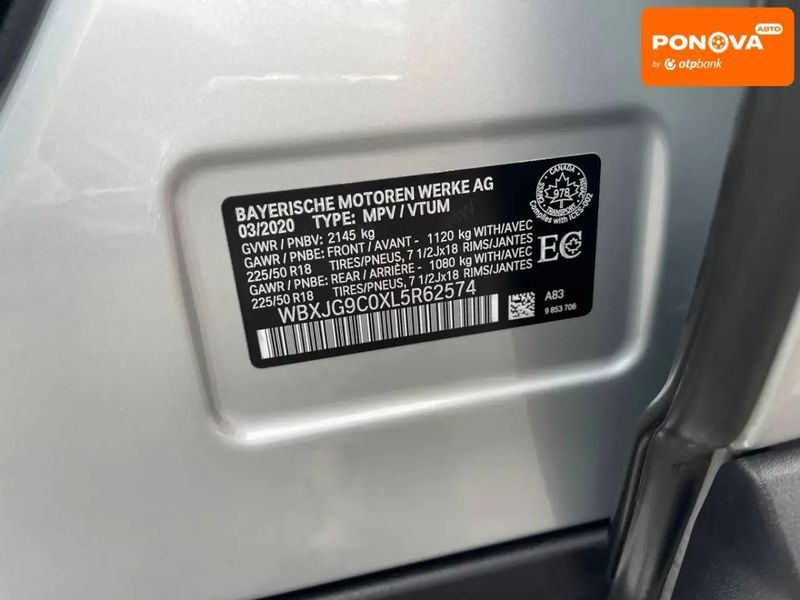 BMW X1, 2020 г., Бензин, 68 тыс. км, Внедорожник / Кроссовер, Серый, Львов AT-10401679 фото