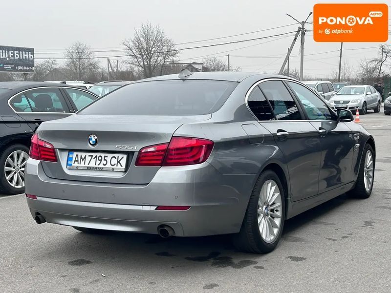 BMW 5 Series, 2012 р., Бензин, 138 тис. км, Седан, Сірий, Житомир AT-10414576 фото