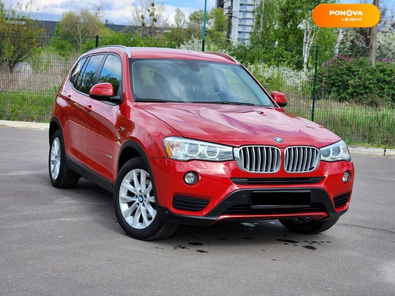 BMW X3, 2015, Бензин, 2 л., 131 тыс. км, Внедорожник / Кроссовер, Красный, Киев 39195 фото