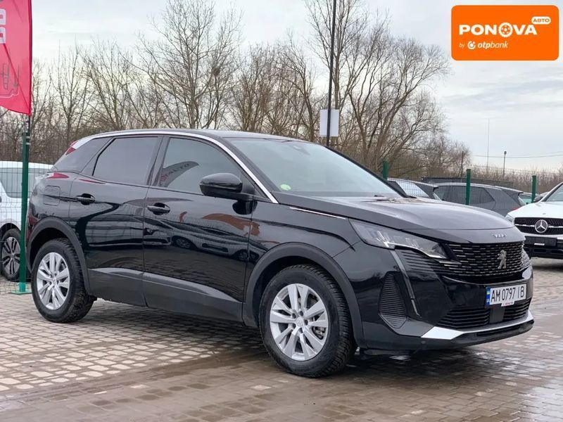 Peugeot 3008, 2021 р., Дизель, 191 тис. км, Позашляховик / Кросовер, Чорний, Бердичів AT-10406373 фото