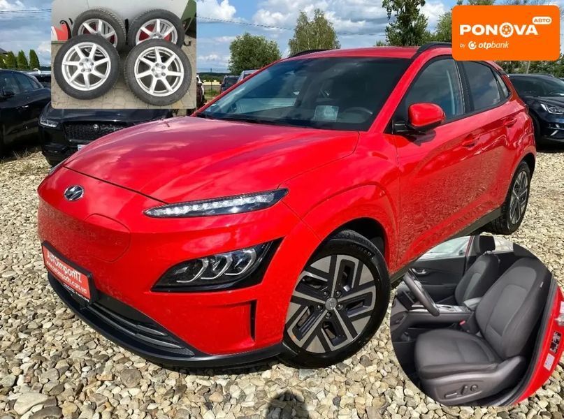 Hyundai Kona, 2022 р., Електро, 117 тис. км, Позашляховик / Кросовер, Червоний, Сопошин AT-10400025 фото