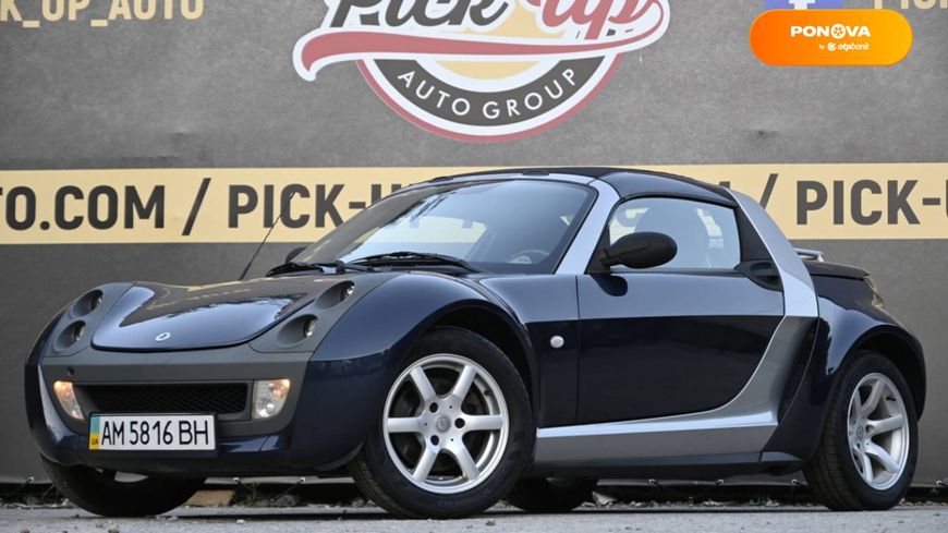 Smart Roadster, 2006, Бензин, 0.7 л., 159 тыс. км, Купе, Синий, Бердичев 3386 фото