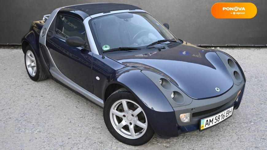 Smart Roadster, 2006, Бензин, 0.7 л., 159 тыс. км, Купе, Синий, Бердичев 3386 фото