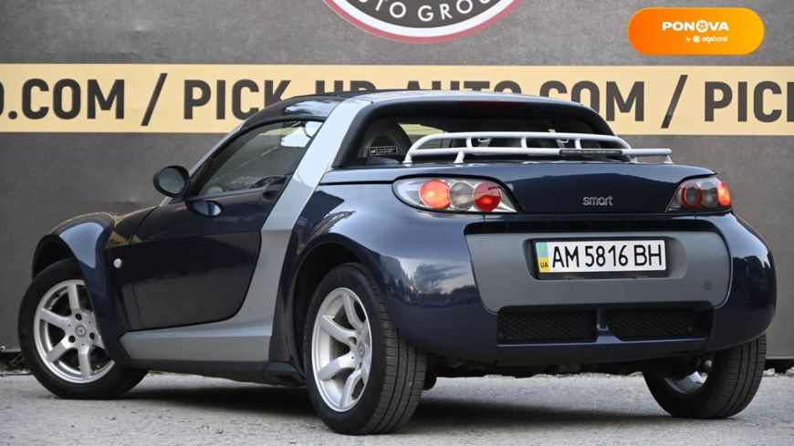 Smart Roadster, 2006, Бензин, 0.7 л., 159 тыс. км, Купе, Синий, Бердичев 3386 фото