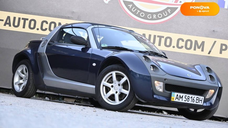 Smart Roadster, 2006, Бензин, 0.7 л., 159 тыс. км, Купе, Синий, Бердичев 3386 фото