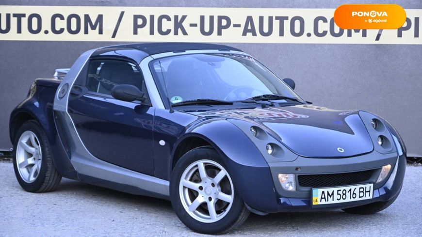 Smart Roadster, 2006, Бензин, 0.7 л., 159 тыс. км, Купе, Синий, Бердичев 3386 фото