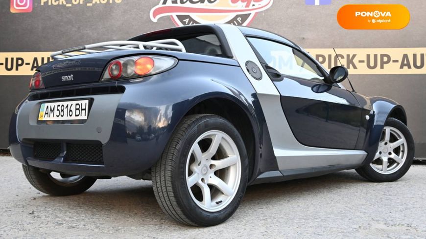 Smart Roadster, 2006, Бензин, 0.7 л., 159 тыс. км, Купе, Синий, Бердичев 3386 фото