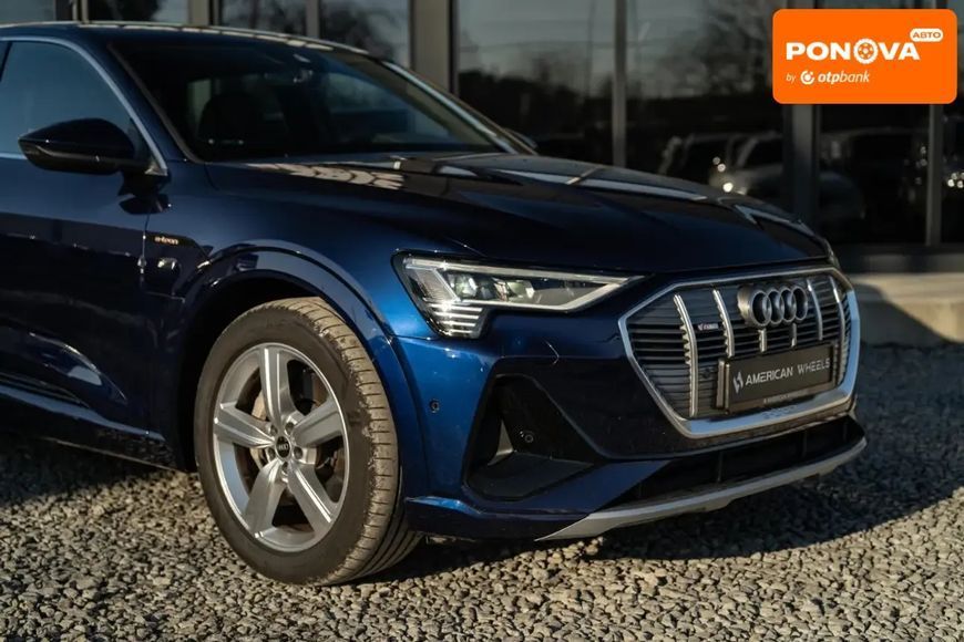 Audi e-tron, 2021 р., Електро, 85 тис. км, Позашляховик / Кросовер, Синій, Чернівці AT-10406679 фото