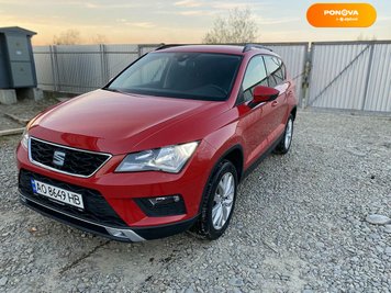 SEAT Ateca, 2017, Дизель, 1.6 л., 150 тис. км, Позашляховик / Кросовер, Червоний, Тячів Cars-Pr-210585 фото