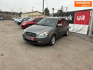 Hyundai Accent, 2008, Газ пропан-бутан / Бензин, 1.4 л., 117 тис. км, Седан, Сірий, Запоріжжя 278249 фото