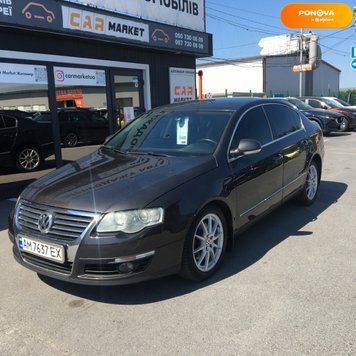 Volkswagen Passat B6, 2007, Бензин, 2 л., 245 тис. км, Седан, Коричневий, Житомир 115951 фото