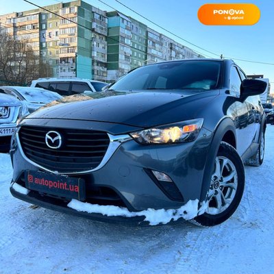 Mazda CX-3, 2017, Бензин, 2 л., 79 тис. км, Позашляховик / Кросовер, Сірий, Суми 15672 фото