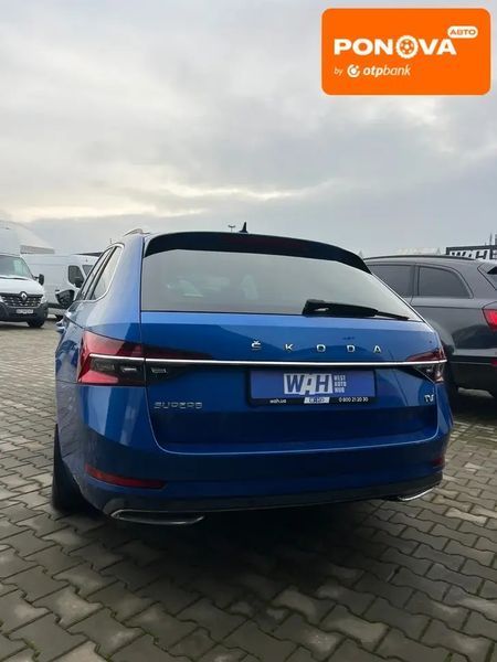 Skoda Superb, 2020 г., Гибрид (HEV), 225 тыс. км, Универсал, Синий, Луцк AT-10405388 фото