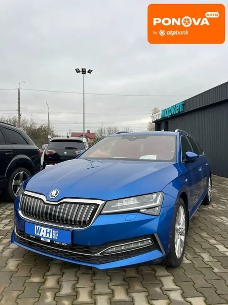 Skoda Superb, 2020 г., Гибрид (HEV), 225 тыс. км, Универсал, Синий, Луцк AT-10405388 фото