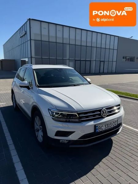 Volkswagen Tiguan, 2019 р., Дизель, 99 тис. км, Позашляховик / Кросовер, Білий, Львів AT-10417821 фото