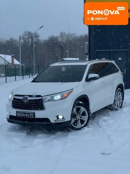 Toyota Highlander, 2015 г., Газ пропан-бутан / Бензин, 158 тыс. км, Внедорожник / Кроссовер, Белый, Днепр (Днепропетровск) AT-10407753 фото