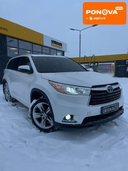 Toyota Highlander, 2015 г., Газ пропан-бутан / Бензин, 158 тыс. км, Внедорожник / Кроссовер, Белый, Днепр (Днепропетровск) AT-10407753 фото