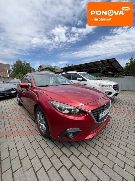 Mazda 3, 2014 р., Бензин, 92 тис. км, Хетчбек, Червоний, Запоріжжя AT-10417730 фото