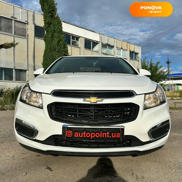 Chevrolet Cruze, 2015, Газ пропан-бутан / Бензин, 1.8 л., 175 тис. км, Седан, Білий, Суми 107168 фото