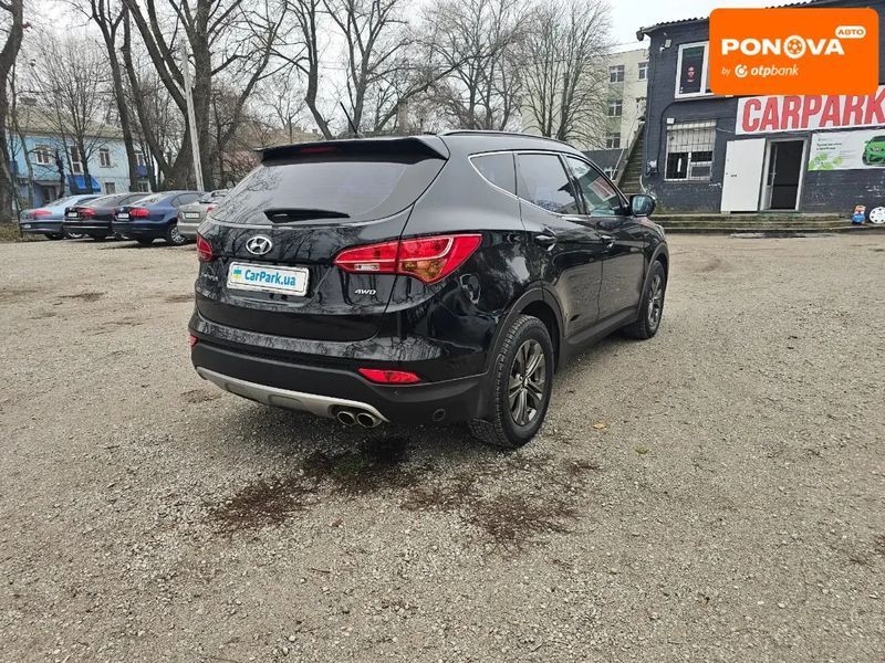 Hyundai Santa FE, 2013 р., Газ пропан-бутан / Бензин, 157 тис. км, Позашляховик / Кросовер, Чорний, Кам'янське (Дніпродзержинськ) AT-10405616 фото