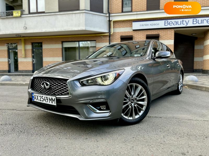 Infiniti Q50, 2017, Бензин, 3 л., 92 тис. км, Седан, Сірий, Харків Cars-Pr-67198 фото