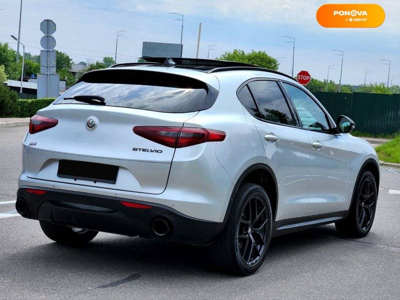 Alfa Romeo Stelvio, 2019, Бензин, 2 л., 78 тис. км, Позашляховик / Кросовер, Сірий, Київ 49289 фото