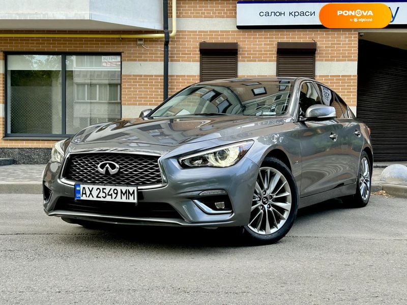 Infiniti Q50, 2017, Бензин, 3 л., 92 тис. км, Седан, Сірий, Харків Cars-Pr-67198 фото