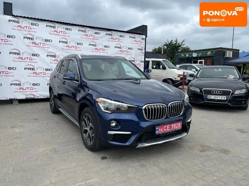 BMW X1, 2016 р., Бензин, 137 тис. км, Позашляховик / Кросовер, Синій, Львів AT-10400867 фото