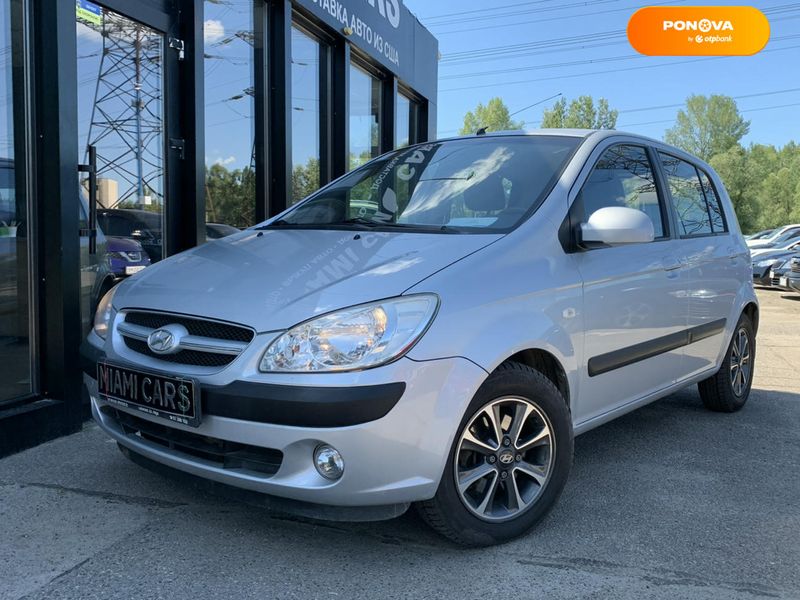 Hyundai Getz, 2007, Бензин, 1.4 л., 162 тис. км, Хетчбек, Сірий, Харків 103445 фото