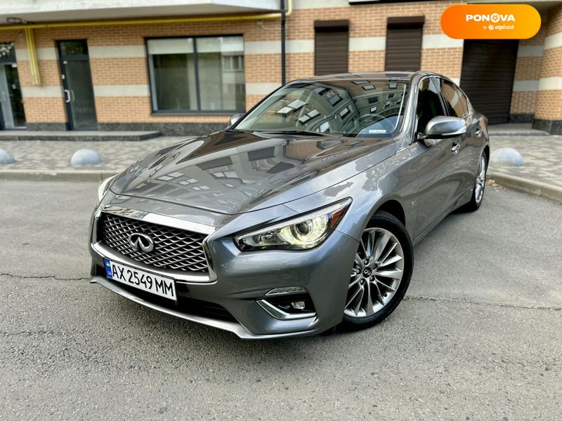 Infiniti Q50, 2017, Бензин, 3 л., 92 тис. км, Седан, Сірий, Харків Cars-Pr-67198 фото