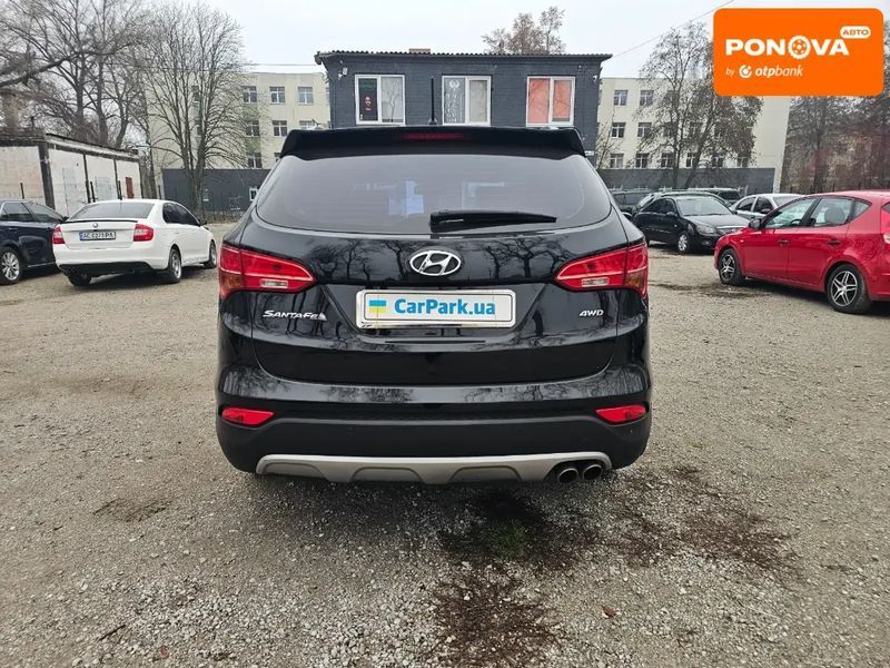 Hyundai Santa FE, 2013 р., Газ пропан-бутан / Бензин, 157 тис. км, Позашляховик / Кросовер, Чорний, Кам'янське (Дніпродзержинськ) AT-10405616 фото